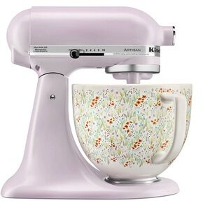 NWT KitchenAid Artisan Stand Mixer with Floral Bowl
